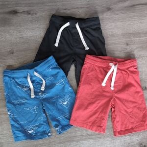 Kids' Assorted Shorts Set - Black, Blue, Red (3 Shorts)